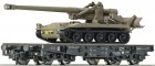 67473 Roco Flat car loaded with M110 A2 of Dutch Army